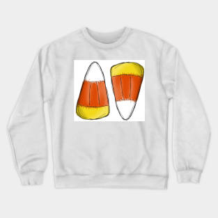 Sketched Candy Corns Crewneck Sweatshirt